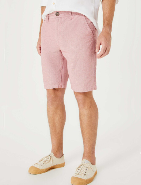 BERMUDA BÁSICA MODELO CHINO ROSA