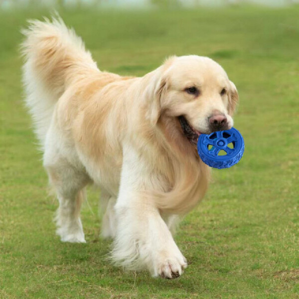 Juguete Perro Rueda Masticable Mordillo Mordedor Dental Variante Color Azul