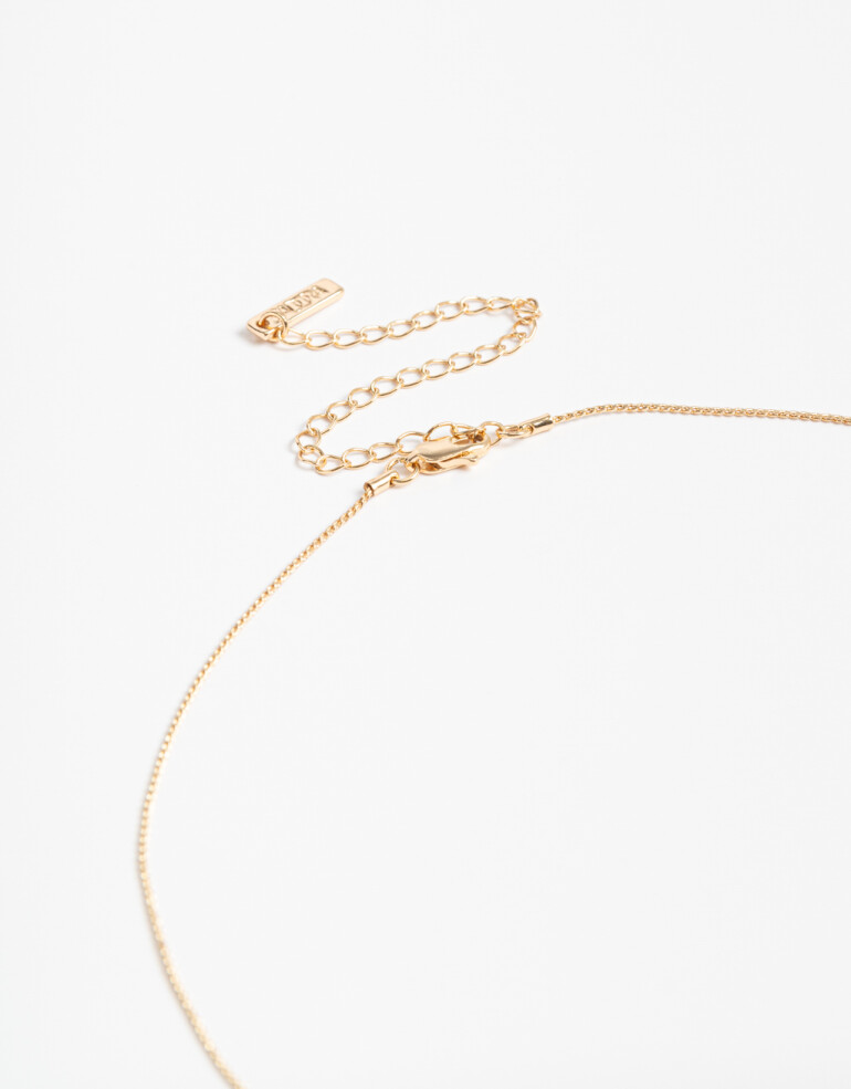 Collares Cortos Metal Collar Corto Margarita Bañado En Oro - Dorado
