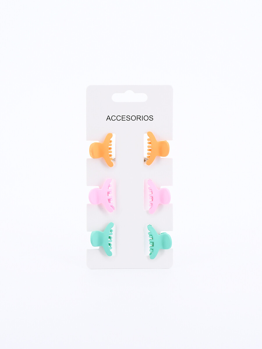 PACK DE PINZAS X 6 - MULTICOLOR 
