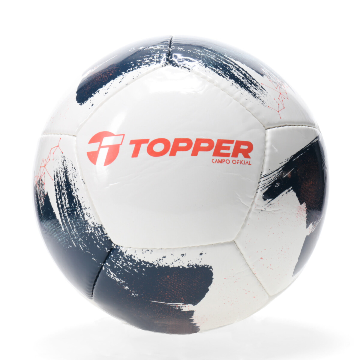 Pelota Topper Ultimate V - Blanco - Marrón - Anaranjado 