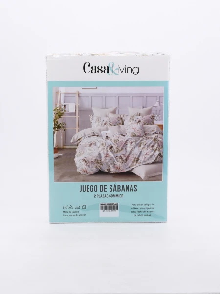 SABANAS SOMMIER 2 PLAZAS BEIGE