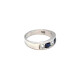 Anillo En Oro Blanco Con Brillantes Y Zafiros Anillo En Oro Blanco Con Brillantes Y Zafiros