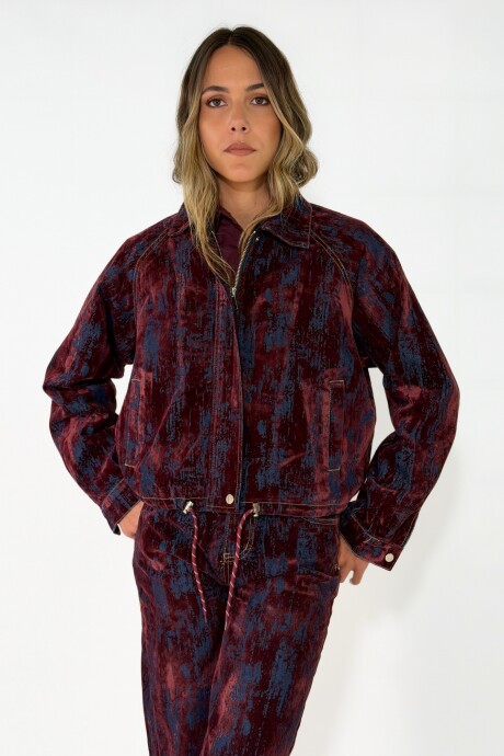 CHAQUETA ZARIA Bordo