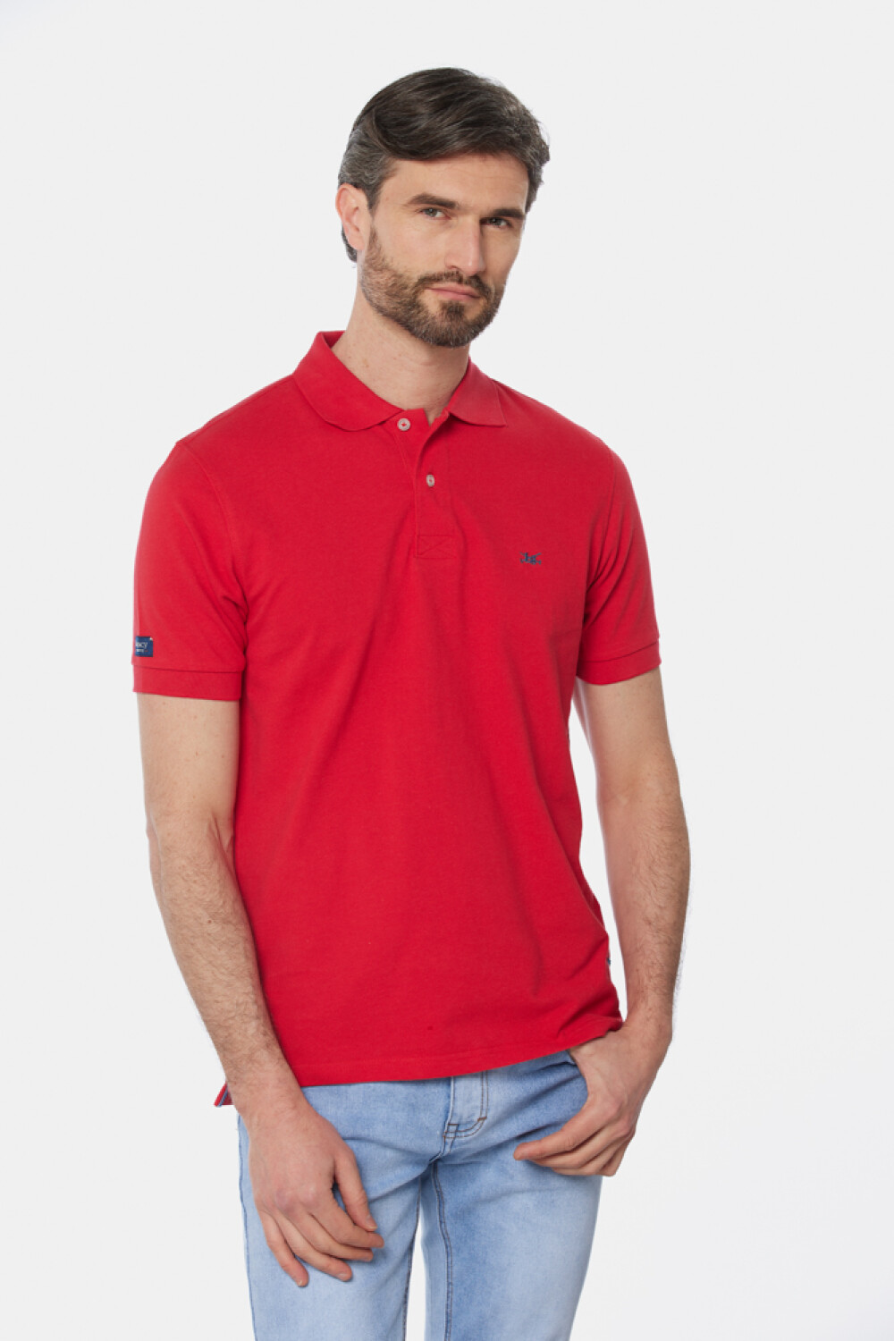 REMERA POLO LISA Rojo