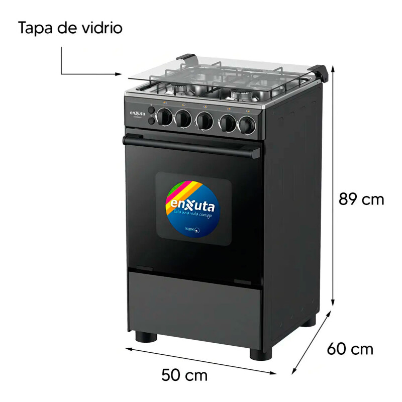 COCINA ENXUTA CENX 9504N 4H -Negra N/A