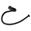 ACCESORIO TOALLERO CURVO NEGRO MATE PARA BAÑO Accesorio Toallero Curvo Negro Mate Para Baño