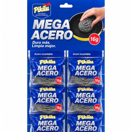 ESPONJA ACERO PIKILU 16GRS CARTON (TIRA X12) ESPONJA ACERO PIKILU 16GRS CARTON (TIRA X12)