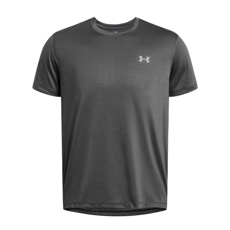 UA LAUNCH SHORTSLEEVE-ORG GRY-025