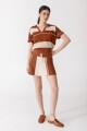 FALDA LEMON KNIT Chocolate