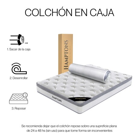 Sommier 1 Plaza 190x90 - Colchon Hamptons Hybrid Rhodium 90X190 Sommier 1 Plaza 190x90 - Colchon Hamptons Hybrid Rhodium 90X190