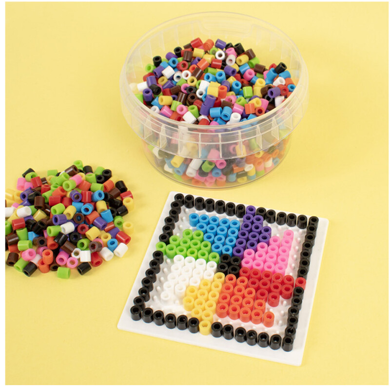 Cuentas para planchar 10 colores 1.000 piezas Hama Beads Playbox Cuentas para planchar 10 colores 1.000 piezas Hama Beads Playbox