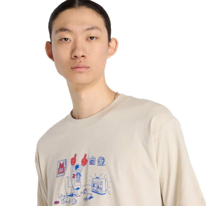 Newbie Fan T-Shirt NEW BALANCE Hombre MT53935TWF Gris