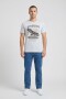 Camiseta estampada Águila GRIS MELANGE