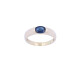 Anillo oro 18k y zafiro oval. Anillo oro 18k y zafiro oval.