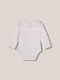 Body Con Cuello Grande Blanco Roto