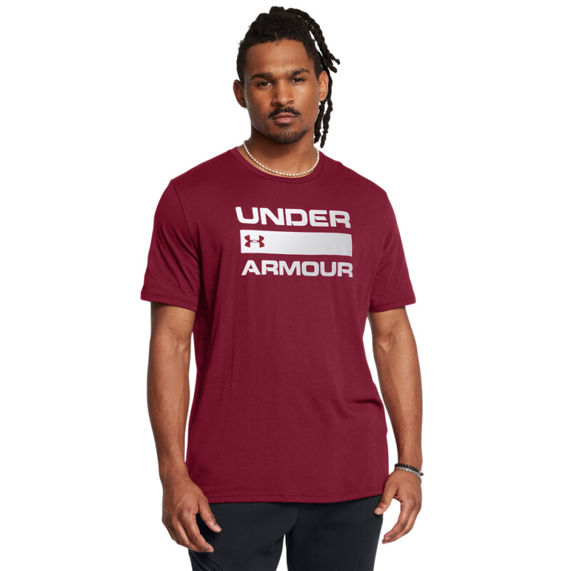 UA TEAM ISSUE WORDMARK SS-RED RED-625
