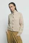 Cardigan abotonado crudo