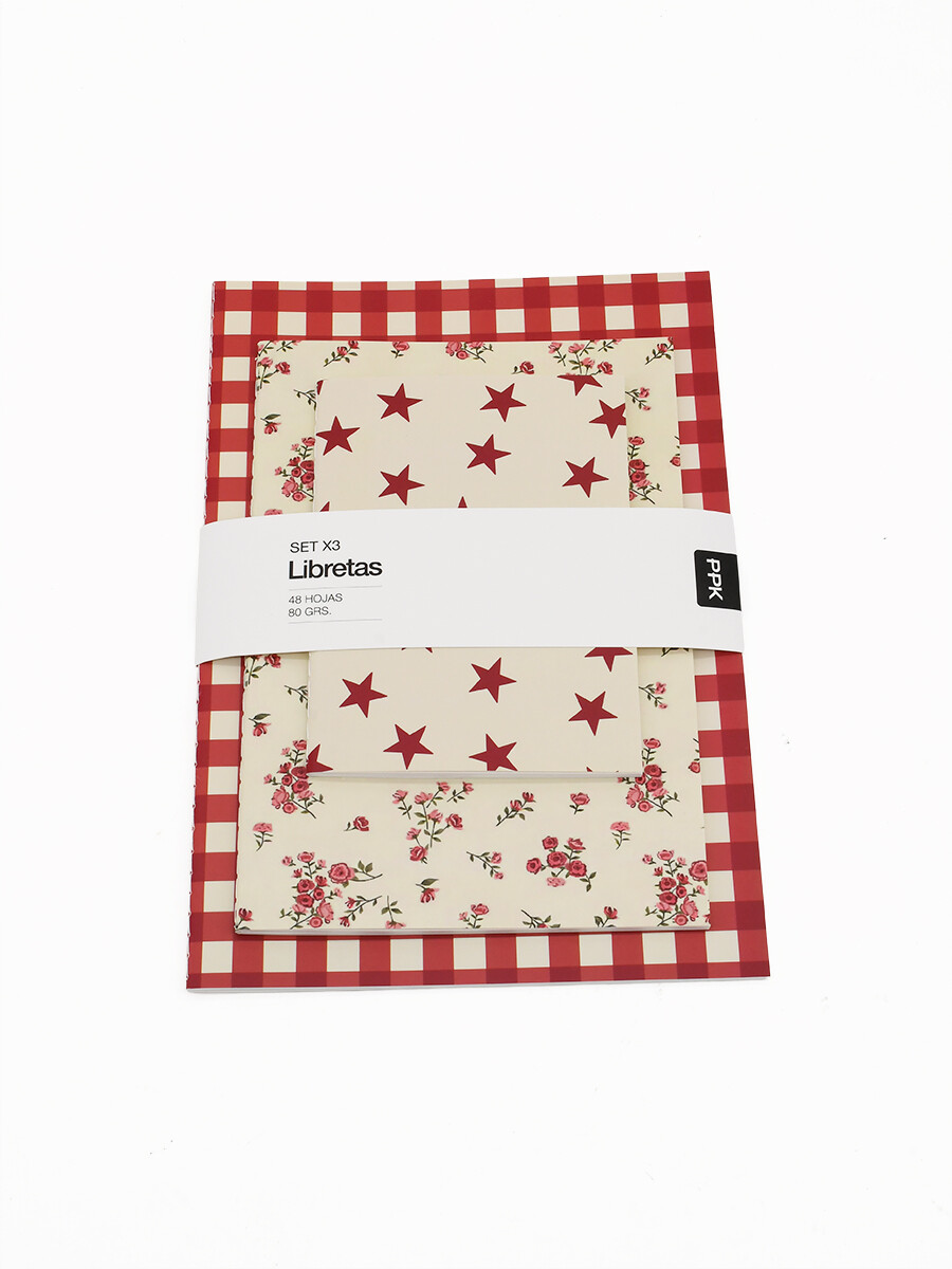 LIBRETAS PACK X3 - MULTICOLOR 