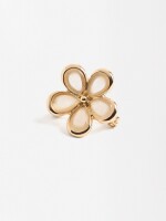 Broche Flor dorado
