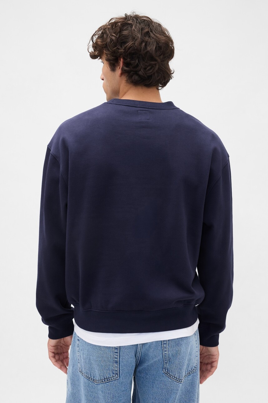 Buzo Deportivo Logo Gap Hombre New Navy
