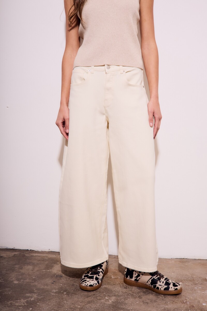 Jean Wide Leg Crudo
