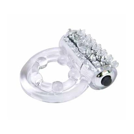 Anillo Peneano Doble Con Vibración Blanco