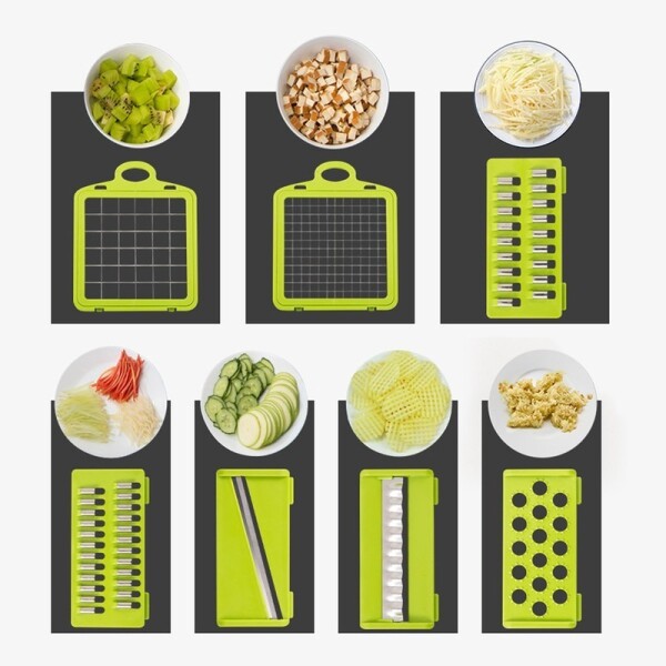 Rallador Cortador Vegetales Verduras Queso Premium 10 En 1 Rallador Cortador Vegetales Verduras Queso Premium 10 En 1