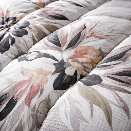 Acolchado Cannon Queen c/2 Fundas Polialgodón Guata Térmica Abbys