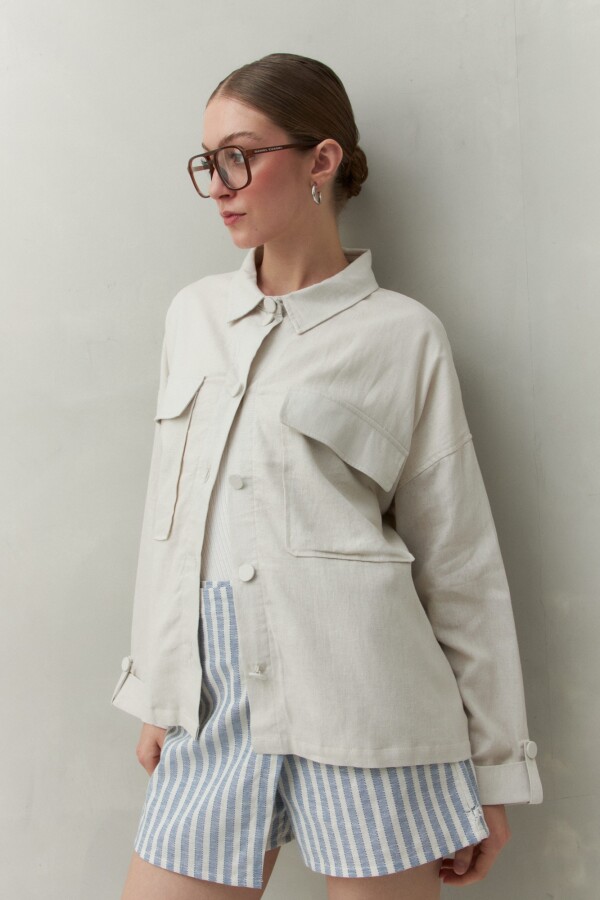 CHAQUETA RILEY Hueso