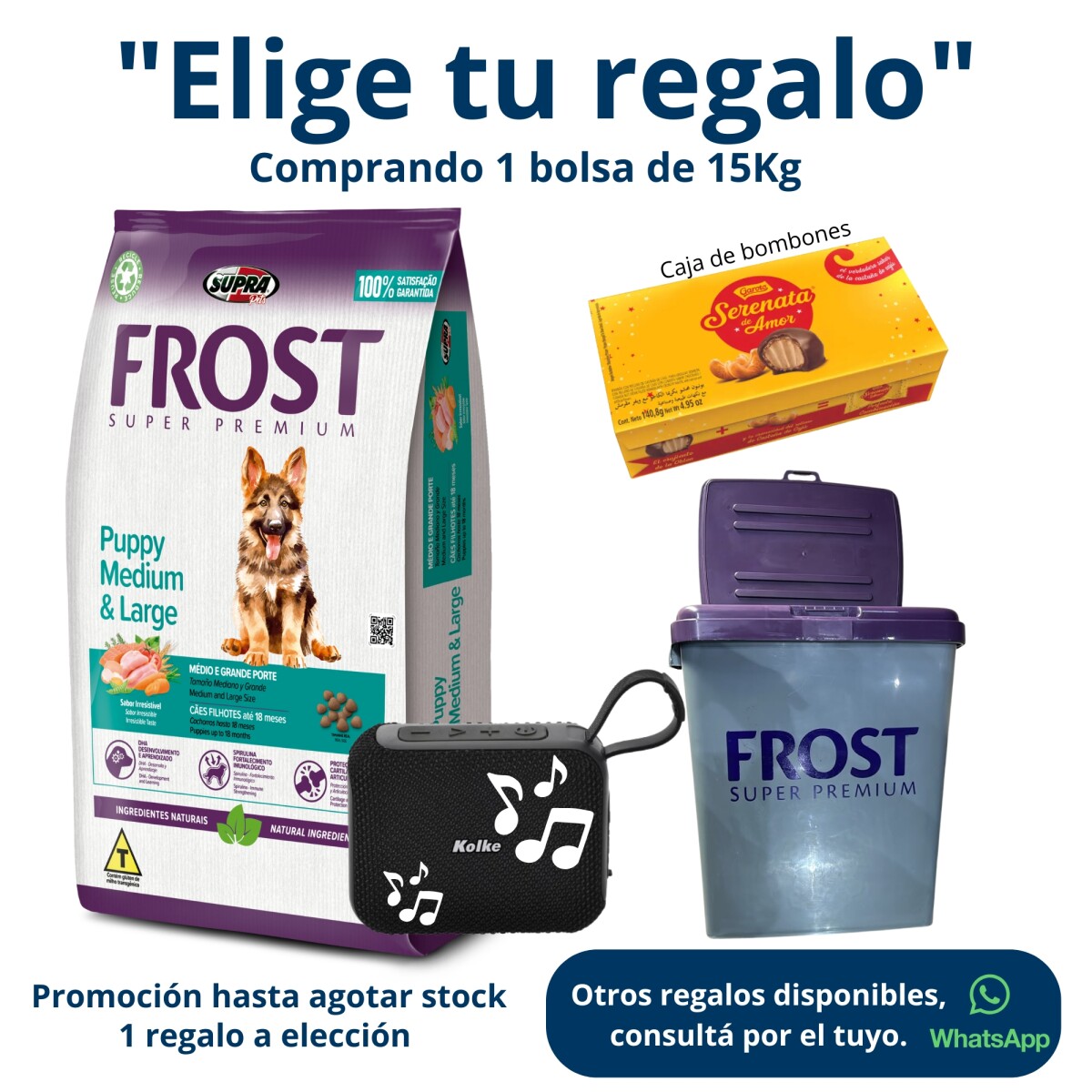 Frost Cachorro Mediano Y Grande 15 +2 Kg 