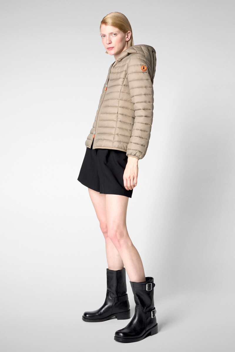 HOODED JACKET DAISY Gris