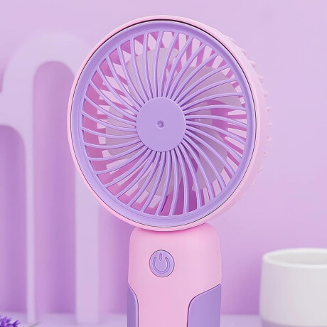 Mini ventilador portátil con base Lila