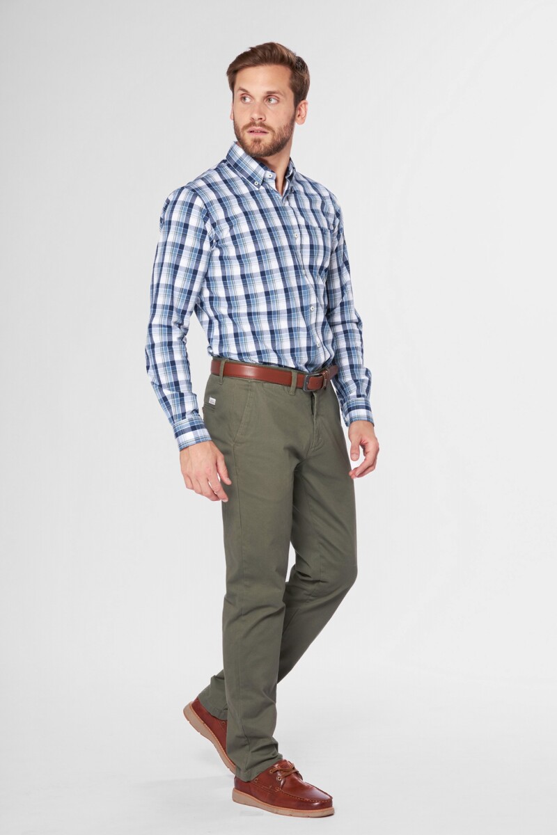 Pantalon spandex slim fit - Verde 