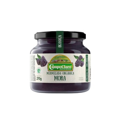 Mermelada De Moras Orgánica Campo Claro 270g Merm Campoclaro Moras 270g