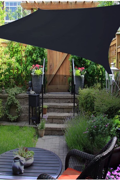 Toldo Vela Oxford Impermeable 100% 3x3 Negro