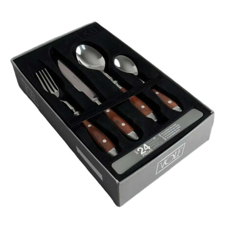 Set de Cubiertos Volf 24 piezas Bistro Madera