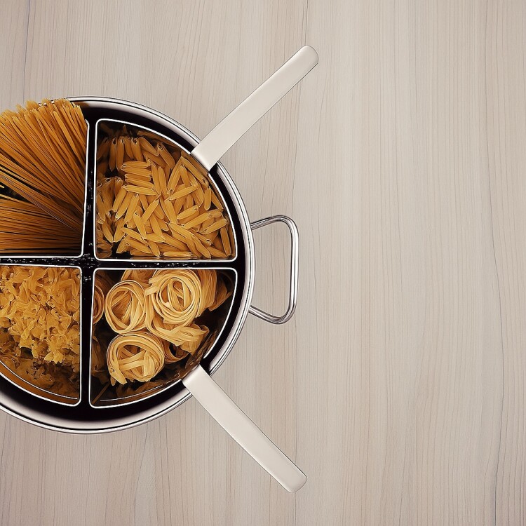 OLLA PROFESIONAL+4 ESCURRE PASTA 30CM 13,5 LTS PLATEADO