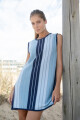 Vestido Brisa Azul lurex