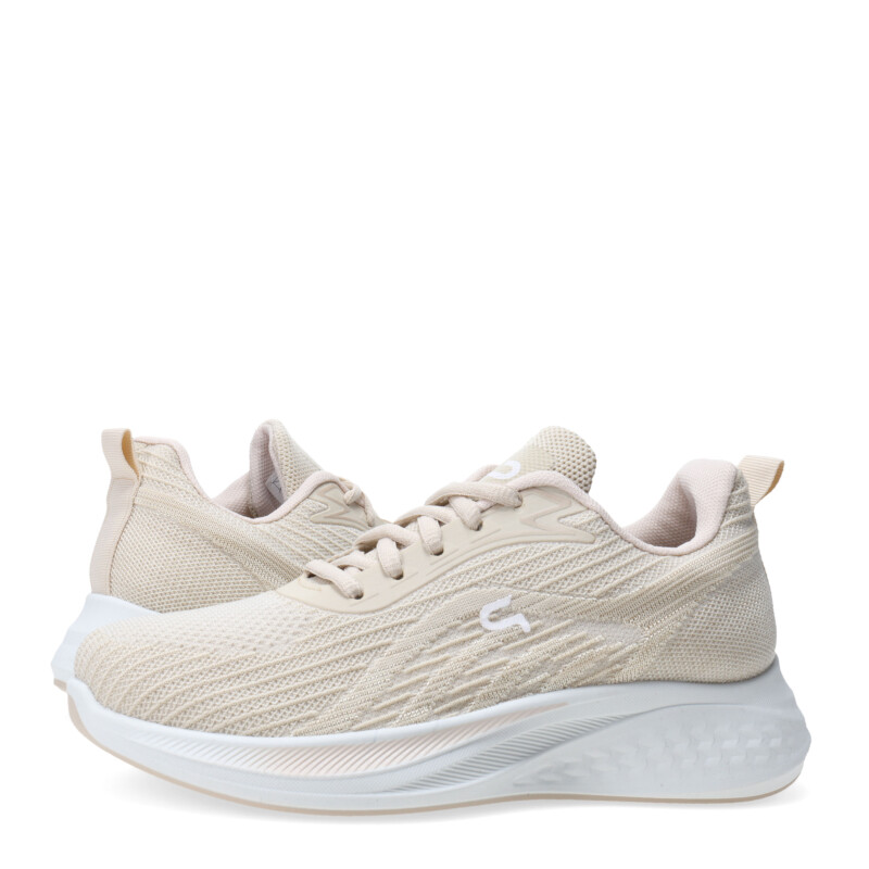 Championes de Mujer Push ISIE acordonado Beige