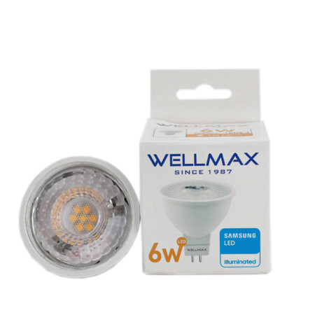 LAMPARA LED DICRO.6W (EQUI 35W) GU5.3 BIPIN CALIDA WELLMAX ++ N/a