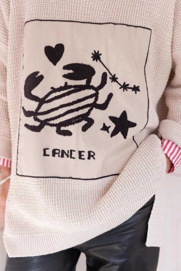 Sweater Cáncer crudo talle unico