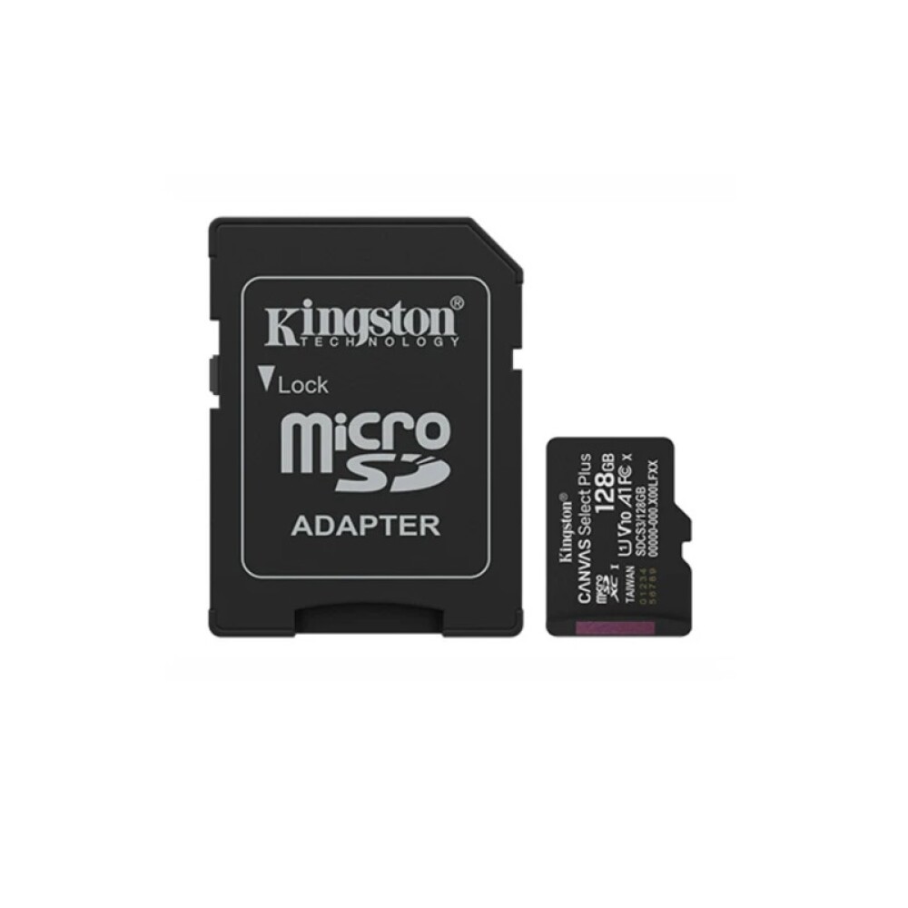 Memoria MicroSD Kingston Canvas Select Plus 128GB Clase 10 MEMORIA MICROSD KINGSTON SELECT PLUS 128GB CLASE 10