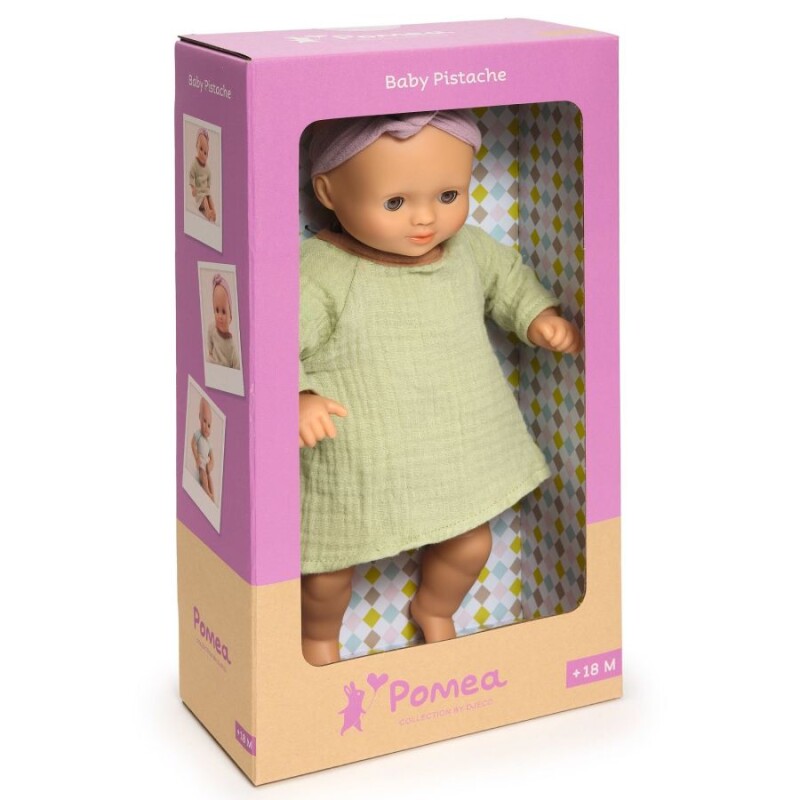 DJBEBEB Muñeco Bebe Con Ropa Pomea Dolls - Baby Pistache