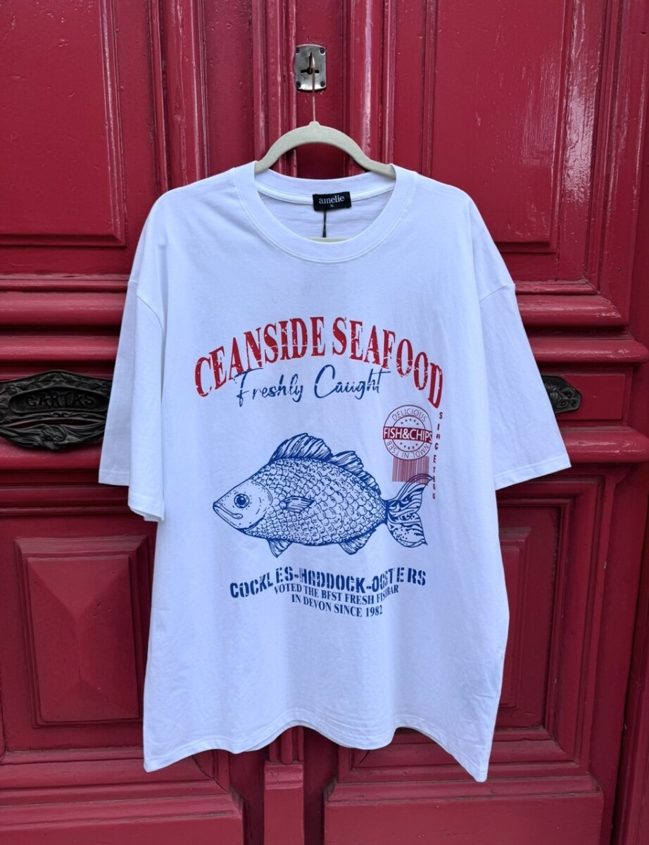 Remeron Pez - blanco 