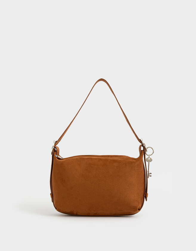 Bandoleras Bandolera Camel Con Charm - Marron Camel