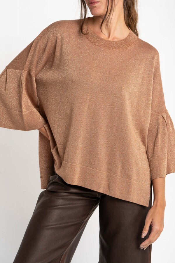 Sweater Manga Volado Mocha