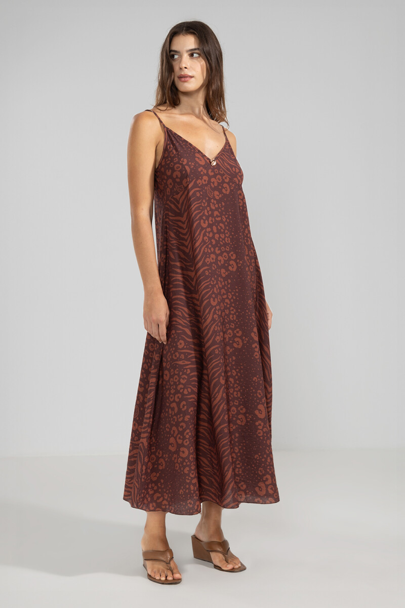 FLO DRESS Marron