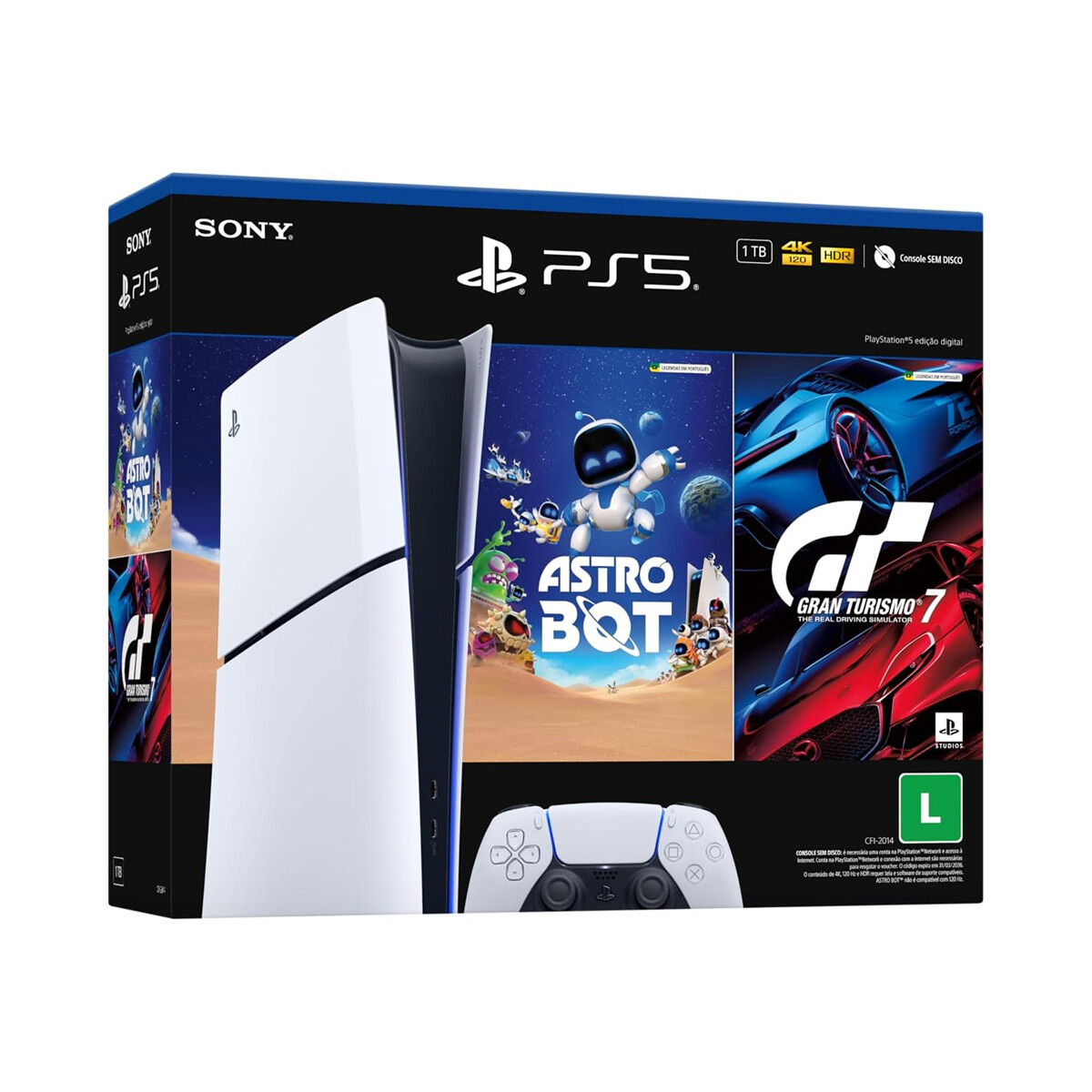 Consola PS5 PlayStation 5 Digital Sony Slim + AstroBot, GT7 