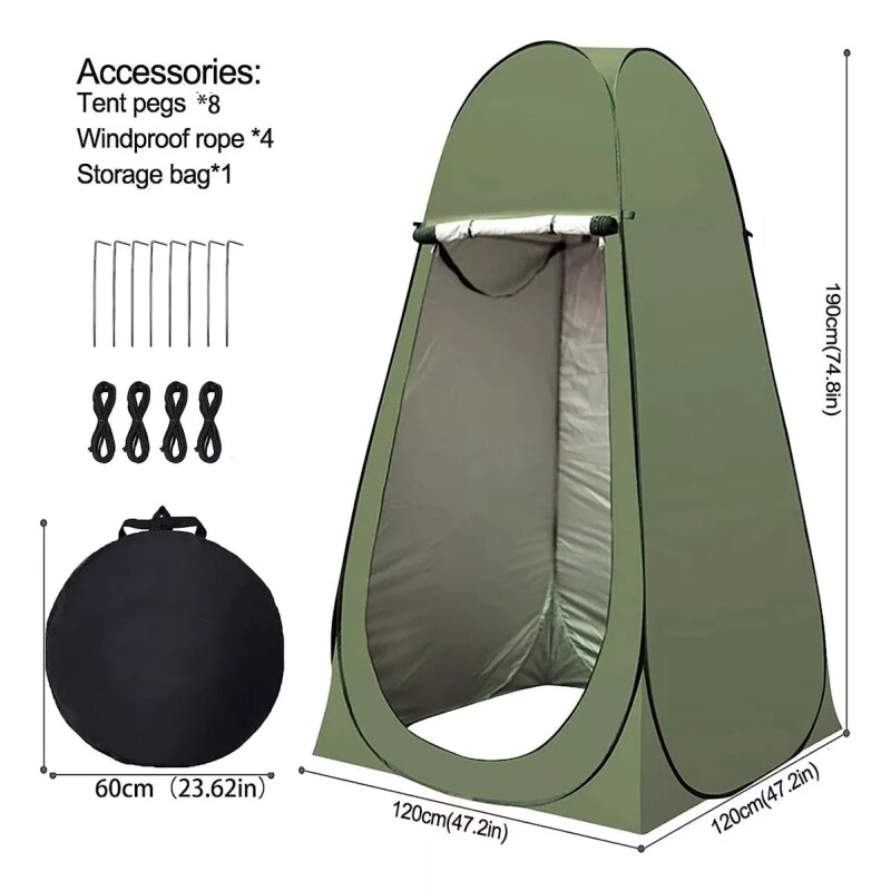 Carpa de baño Verde